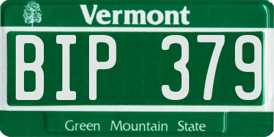 VT license plate BIP379