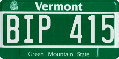VT license plate BIP415
