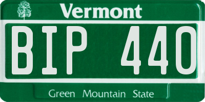 VT license plate BIP440