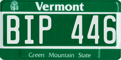 VT license plate BIP446