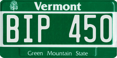 VT license plate BIP450