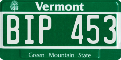 VT license plate BIP453