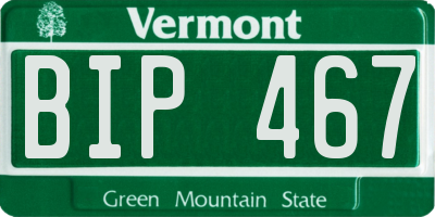 VT license plate BIP467