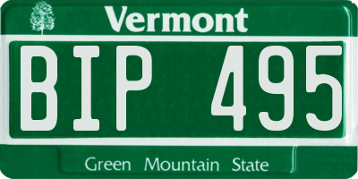 VT license plate BIP495