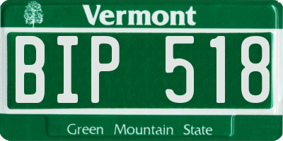 VT license plate BIP518