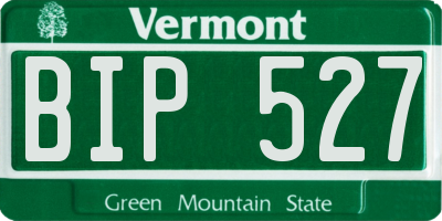 VT license plate BIP527
