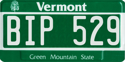 VT license plate BIP529