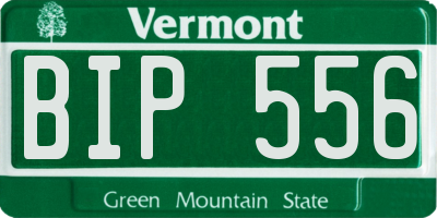 VT license plate BIP556