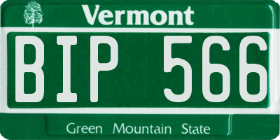 VT license plate BIP566