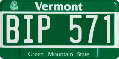 VT license plate BIP571