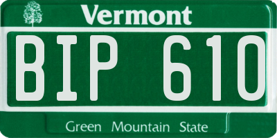 VT license plate BIP610