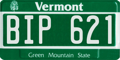 VT license plate BIP621
