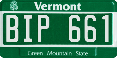 VT license plate BIP661
