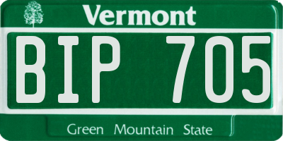 VT license plate BIP705