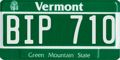 VT license plate BIP710