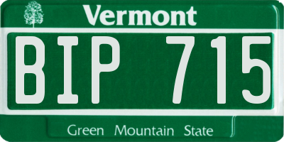 VT license plate BIP715