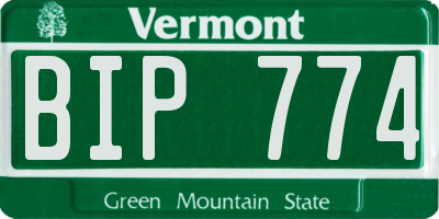 VT license plate BIP774