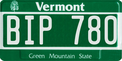 VT license plate BIP780