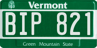 VT license plate BIP821