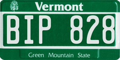 VT license plate BIP828
