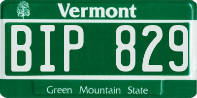 VT license plate BIP829