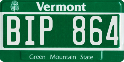 VT license plate BIP864