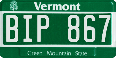 VT license plate BIP867