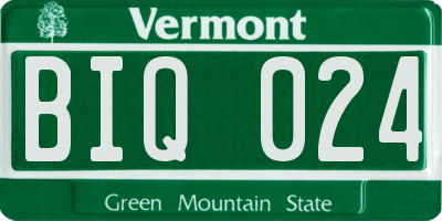VT license plate BIQ024