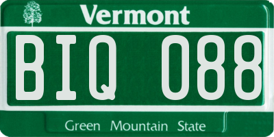 VT license plate BIQ088