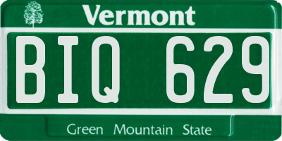 VT license plate BIQ629