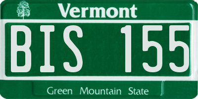 VT license plate BIS155