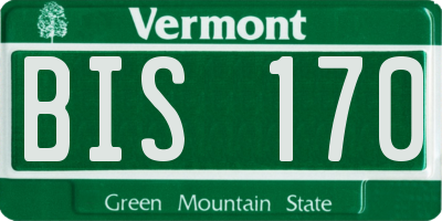 VT license plate BIS170