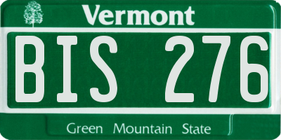 VT license plate BIS276