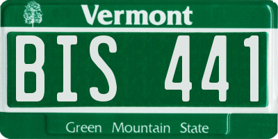 VT license plate BIS441