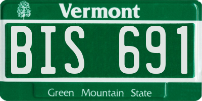 VT license plate BIS691