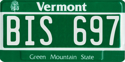 VT license plate BIS697