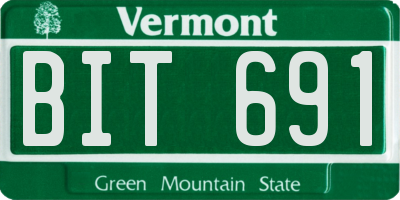 VT license plate BIT691