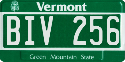 VT license plate BIV256