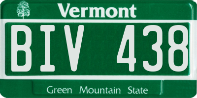 VT license plate BIV438