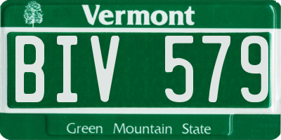 VT license plate BIV579