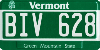 VT license plate BIV628