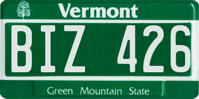VT license plate BIZ426