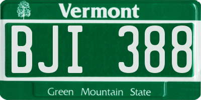VT license plate BJI388