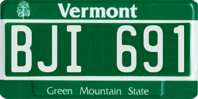 VT license plate BJI691