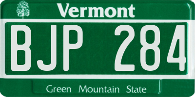 VT license plate BJP284