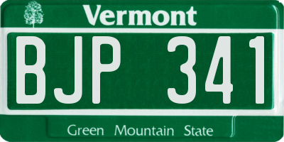 VT license plate BJP341