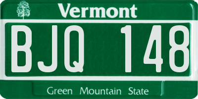 VT license plate BJQ148