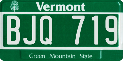 VT license plate BJQ719
