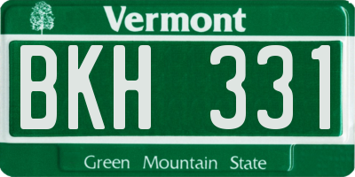 VT license plate BKH331