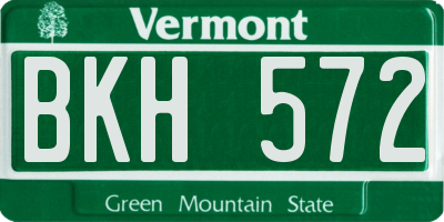 VT license plate BKH572